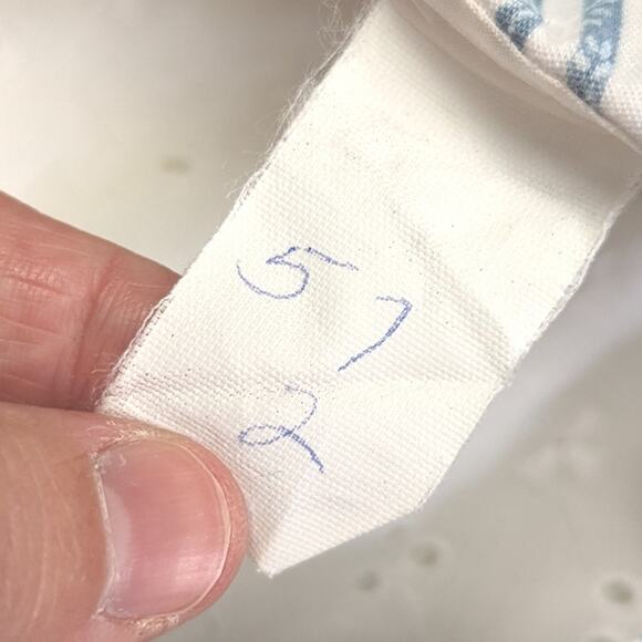 Vintage Dress Girls Size 18m Blue Stripe Full Circle Party - Picture 8 of 8